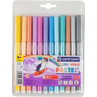 Фломастери &quot;Centropen&quot; /7550/1209 TP/ 12 кол. пастельні (8595013644737)(SC)