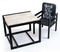 Стільчик для годування Ommi ФР-00000151 Graphite Дуб Клондайк (2000989174790)  Фото №0