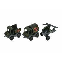 Набор авто Тигрес &quot;Kid cars&quot; военный 3 шт. 39998 (4820159399987)  Фото №2