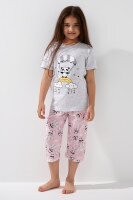 Піжама для дівчинки Mini Moon 9069 110 см Сірий