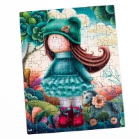 Пазл &quot;Little doll with a horse&quot; Vladi Toys DT100-03 (5903858961781)  Фото №0