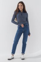 Джинси Slim Fit жіночі Karol 23321 34 Синій (2000990248220D)  Фото №0