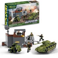 Игрушка конструктор Армия IBLOCK PL-921-498 650 деталей