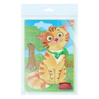 Мягкие пазлы А5 &quot;Кот&quot; Vladi Toys VT1103-91 (4820234764426)  Фото №0