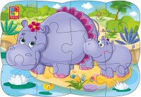 Пазлы магнитные &quot;Бегемотики&quot; Vladi Toys VT3205-76 (4820195057599)  Фото №0