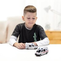 Автомодель Mercedes-Benz Sprinter Поліція TechnoDrive 250294 Білий (6900007324113)  Фото №10