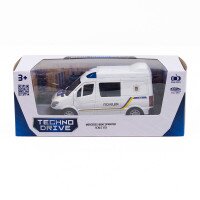 Автомодель Mercedes-Benz Sprinter Поліція TechnoDrive 250294 Білий (6900007324113)  Фото №0