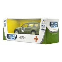 Автомодель &quot;Шевроны Героев&quot; Mitsubishi Pajero 4WD Tubro &quot;93 ОМБр&quot; TechnoDrive 250283M Темно-зеленый (6900007377188)  Фото №2