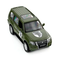 Автомодель &quot;Шевроны Героев&quot; Mitsubishi Pajero 4WD Tubro &quot;93 ОМБр&quot; TechnoDrive 250283M Темно-зеленый (6900007377188)  Фото №11