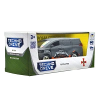 Автомодель &quot;Шеврони Героїв&quot; Toyota Alphard &quot;Загін метеликів&quot; TechnoDrive KM6011 Темно-сірий (6974465201842)  Фото №4