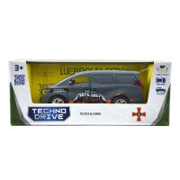 Автомодель &quot;Шевроны Героев&quot; Toyota Alphard &quot;Отряд бабочек&quot; TechnoDrive KM6011 Темно-серый (6974465201842)  Фото №3