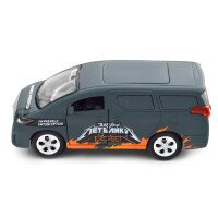 Автомодель &quot;Шевроны Героев&quot; Toyota Alphard &quot;Отряд бабочек&quot; TechnoDrive KM6011 Темно-серый (6974465201842)  Фото №6