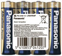 Батарейка PANASONIC АА LR06/4sh Alkaline Power (5410853041207)