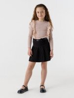 Блуза однотонная для девочки Perix 5005 152 см Бежевый (2000990479709D)(SC)  Фото №3