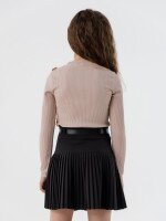 Блуза однотонная для девочки Perix 5005 152 см Бежевый (2000990479709D)(SC)  Фото №2