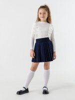 Блуза однотонна для дівчинки Perix 5005 152 см Молочний (2000990479662D)(SC)  Фото №0