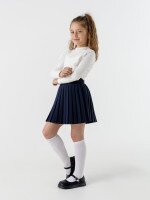 Блуза однотонна для дівчинки Perix 5005 152 см Молочний (2000990479662D)(SC)  Фото №2
