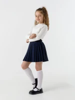 Блуза однотонна для дівчинки Perix 5005 152 см Молочний (2000990479662D)(SC)  Фото №2