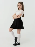 Блуза однотонна для дівчинки Perix 5015 116 см Молочний (2000990480002D)(SC)  Фото №5