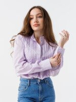 Блуза однотонна жіноча LAWA WTC02366 XS Ліловий  Фото №2