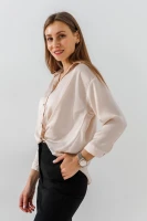 Блуза однотонна жіноча Esay 9526 40 Бежевий  Фото №3