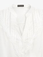 Купить Блуза однотонная женская GENUA G01101-0008 XS Белый Артикул: 2000999539404 Миниатюра фотографии № 7