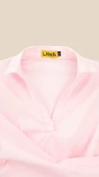 Купити Блуза однотонна жіноча LAWA WTC02465 M Світло-рожевий Артикул: 2000999540622 Фото мініатюра № 8