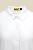 Блуза однотонная женская LAWA WBC02408 L Белый  Фото №5