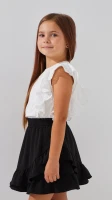 Блуза трикотажна для дівчинки Aura Style 861 116 см Молочний  Фото №1
