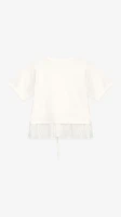 Блуза трикотажна для дівчинки Aura Style 862 116 см Молочний  Фото №1
