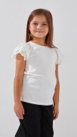 Блуза трикотажная для девочки Aura Style 863 116 см Молочный  Фото №1