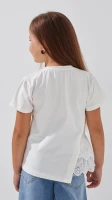 Блуза трикотажна для дівчинки Aura Style 864 140 см Молочний  Фото №2