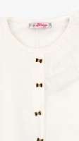 Блуза трикотажна для дівчинки Aura Style 867 116 см Молочний  Фото №0