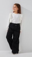Блуза трикотажная для девочки Aura Style 868 116 см Молочный  Фото №0