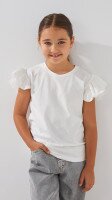 Блуза трикотажная для девочки Aura Style 869 110 см Молочный