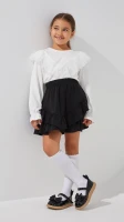 Блуза трикотажна для дівчинки Aura Style 870 122 см Молочний  Фото №0