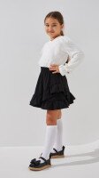 Блуза трикотажная для девочки Aura Style 870 110 см Молочный  Фото №2