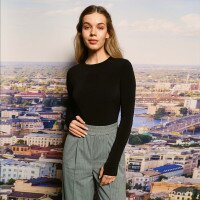 Боди однотонный женский LAWA WBC02452 M Черный