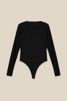 Боди однотонный женский LAWA WBC02452 XS Черный  Фото №3