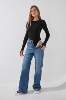 Боди однотонный женский LAWA WBC02452 XS Черный  Фото №2
