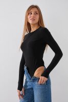 Боди однотонный женский LAWA WBC02452 XS Черный  Фото №1