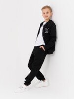 Бомбер однотонный для мальчика Cegisa 2831 122 см Черный  Фото №0