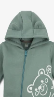 Человечек Медвежонок флисовый для мальчика Baby Life 22-05 74 см Оливковый  Фото №0