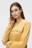 Cвітшот з принтом жіночий Nicoletta 87119-K S Бежевий (2000990026507D)  Фото №0