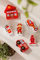 Дополнительный набор к железной дороге &quot;Пожарная станция&quot; Viga Toys 50815 Разноцветный (6934510508159)  Фото №10