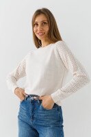Джемпер однотонный женский Park karon 10924 One Size Молочный