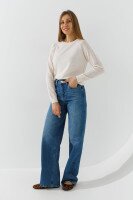 Джемпер однотонный женский Park karon 10924 One Size Молочный  Фото №2