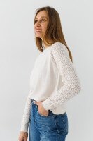 Джемпер однотонный женский Park karon 10924 One Size Молочный  Фото №1