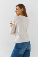 Джемпер однотонный женский Park karon 10924 One Size Молочный  Фото №4
