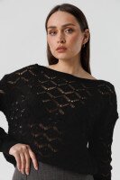 Джемпер однотонный женский Femme 2025 One Size Черный (2000990221513D)  Фото №0
